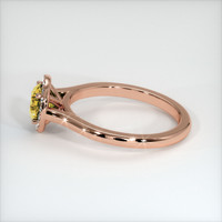 0.91 Ct. Bi Color Sapphire Ring, 14K Rose Gold 4