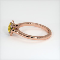 0.90 Ct. Bi Color Sapphire Ring, 14K Rose Gold 4