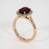 2.83 Ct. Gemstone Ring, 14K Rose Gold 2