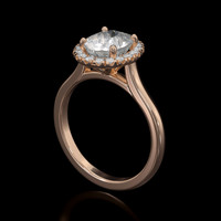 1.40 Ct. Gemstone Ring, 14K Rose Gold 2