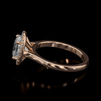 1.40 Ct. Gemstone Ring, 14K Rose Gold 4