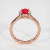 0.97 Ct. Ruby Ring, 14K Rose Gold 3