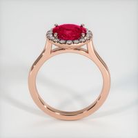 2.76 Ct. Ruby Ring, 14K Rose Gold 3