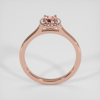 0.92 Ct. Padparadscha Sapphire Ring, 14K Rose Gold 3