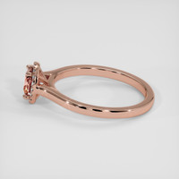 0.92 Ct. Padparadscha Sapphire Ring, 14K Rose Gold 4