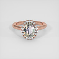 2.15 Ct. Color Change Sapphire Ring, 14K Rose Gold 1