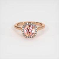 2.33 Ct. Sapphire Ring, 14K Rose Gold 1