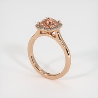 2.33 Ct. Sapphire Ring, 14K Rose Gold 2