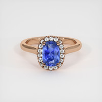 1.85 Ct. Sapphire Ring, 14K Rose Gold 1