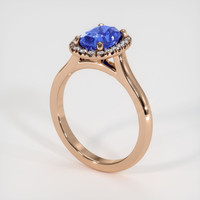 1.85 Ct. Sapphire Ring, 14K Rose Gold 2