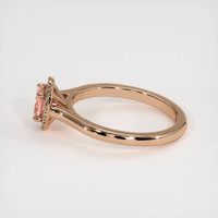 0.57 Ct. Sapphire Ring, 14K Rose Gold 4
