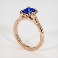 1.15 Ct. Sapphire Ring, 14K Rose Gold 2