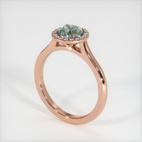 0.94 Ct. Sapphire Ring, 14K Rose Gold 2