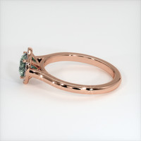 0.94 Ct. Sapphire Ring, 14K Rose Gold 4