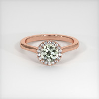 0.95 Ct. Sapphire Ring, 14K Rose Gold 1