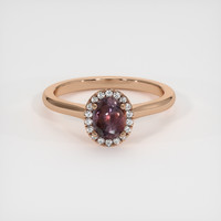 0.78 Ct. Sapphire Ring, 14K Rose Gold 1