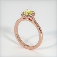 1.07 Ct. Sapphire Ring, 14K Rose Gold 2