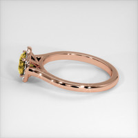 0.94 Ct. Yellow Sapphire Ring, 14K Rose Gold 4