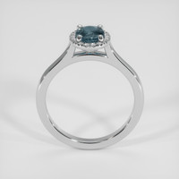 0.83 Ct. Greyish Blue Sapphire Ring, Silver 3