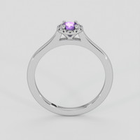 0.26 Ct. Purple Sapphire Ring, Silver 3