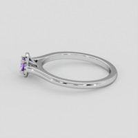 0.26 Ct. Purple Sapphire Ring, Silver 4