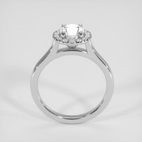 0.80 Ct. White Zircon Ring, 10K White Gold 3
