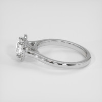 0.80 Ct. White Zircon Ring, 10K White Gold 4