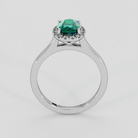 1.55 Ct. Bluish Green Topaz Ring, 10K White Gold 3