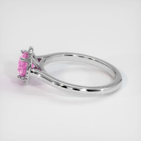 1.30 Ct. Pink Sapphire Ring, 10K White Gold 4