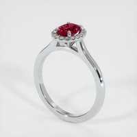 1.62 Ct. Ruby Ring, 10K White Gold 2