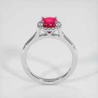 1.34 Ct. Ruby Ring, 10K White Gold 3