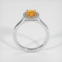 1.09 Ct. Orangish Brown Sapphire Ring, 10K White Gold 3