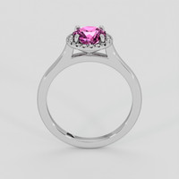 1.14 Ct. Pink Sapphire Ring, 10K White Gold 3