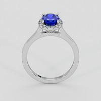 1.76 Ct. Blue Sapphire Ring, 10K White Gold 3