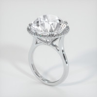 15.98 Ct. White Sapphire Ring, 10K White Gold 2