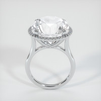 15.98 Ct. White Sapphire Ring, 10K White Gold 3