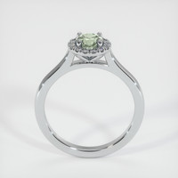 0.63 Ct. Green Sapphire Ring, 10K White Gold 3
