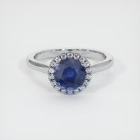 1.89 Ct. Blue Sapphire Ring, 14K White Gold 1