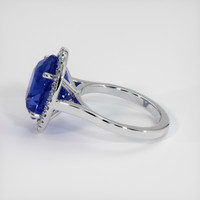 8.20 Ct. Sapphire Ring, 14K White Gold 4