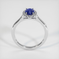 1.08 Ct. Blue Sapphire Ring, 14K White Gold 3