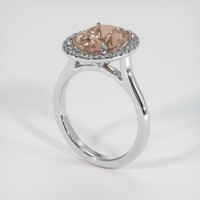 2.83 Ct. Gemstone Ring, 14K White Gold 2