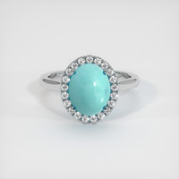 2.73 Ct. Gemstone Ring, 14K White Gold 1