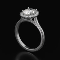 1.40 Ct. Gemstone Ring, 14K White Gold 2