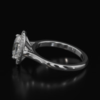 1.40 Ct. Gemstone Ring, 14K White Gold 4