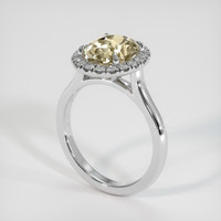 2.18 Ct. Gemstone Ring, 14K White Gold 2