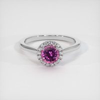 0.88 Ct. Gemstone Ring, 14K White Gold 1