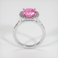 2.80 Ct. Pink Sapphire Ring, 14K White Gold 3