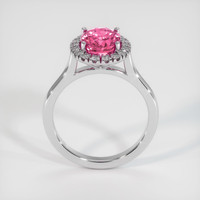 2.41 Ct. Pink Sapphire Ring, 14K White Gold 3