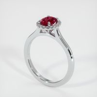 1.62 Ct. Ruby Ring, 14K White Gold 2