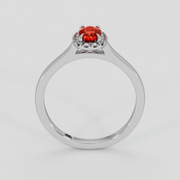 0.55 Ct. Ruby Ring, 14K White Gold 3